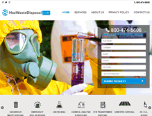 Tablet Screenshot of hazwastedisposal.com